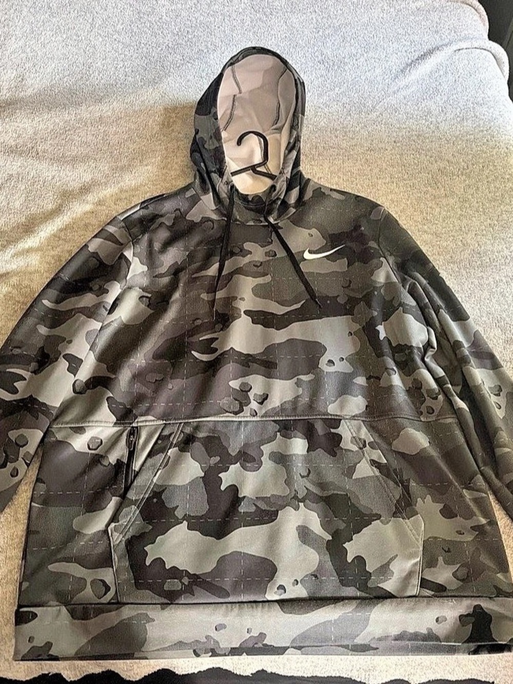 Nike Therma-FIT Versatile Pullover Hoodie 'Black Camo' XL